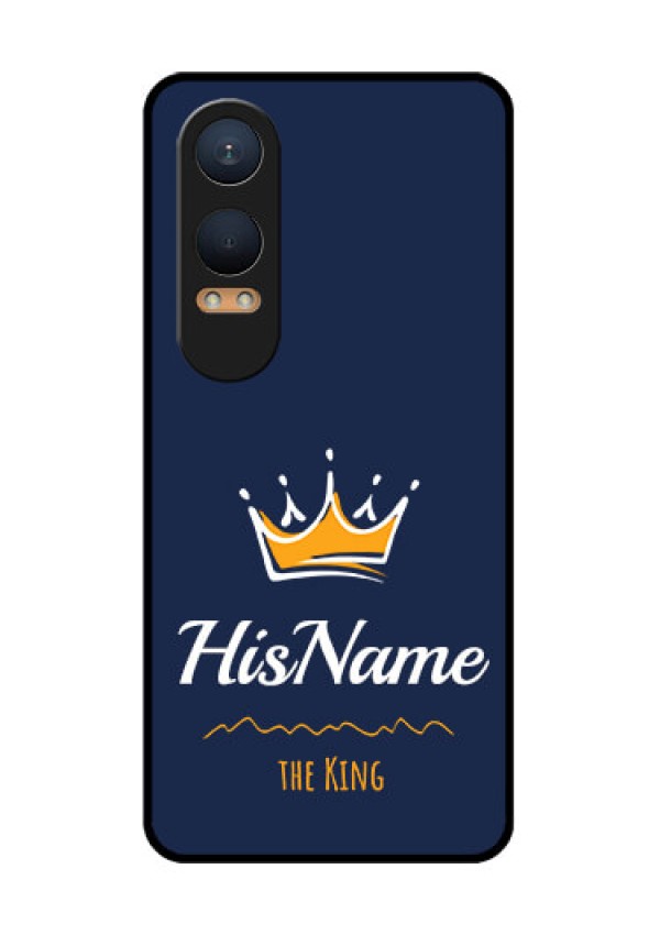 OnePlus Nord Ce 4 Lite 5G Custom Glass Phone CaseKing With Name Design