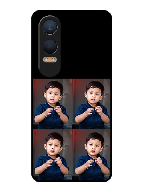 Custom OnePlus Nord Ce 4 Lite 5G Custom Glass Phone Case4 Image Holder Design