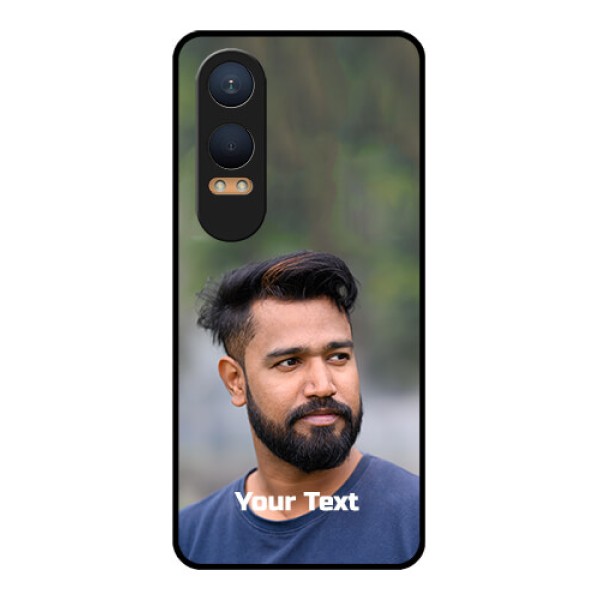 OnePlus Nord Ce 4 Lite 5G Custom Glass Phone CasePhoto With Text Design