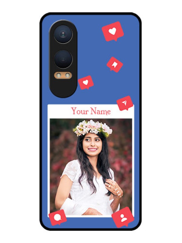 Custom OnePlus Nord Ce 4 Lite 5G Custom Glass Phone CaseLike Share And Comment Design