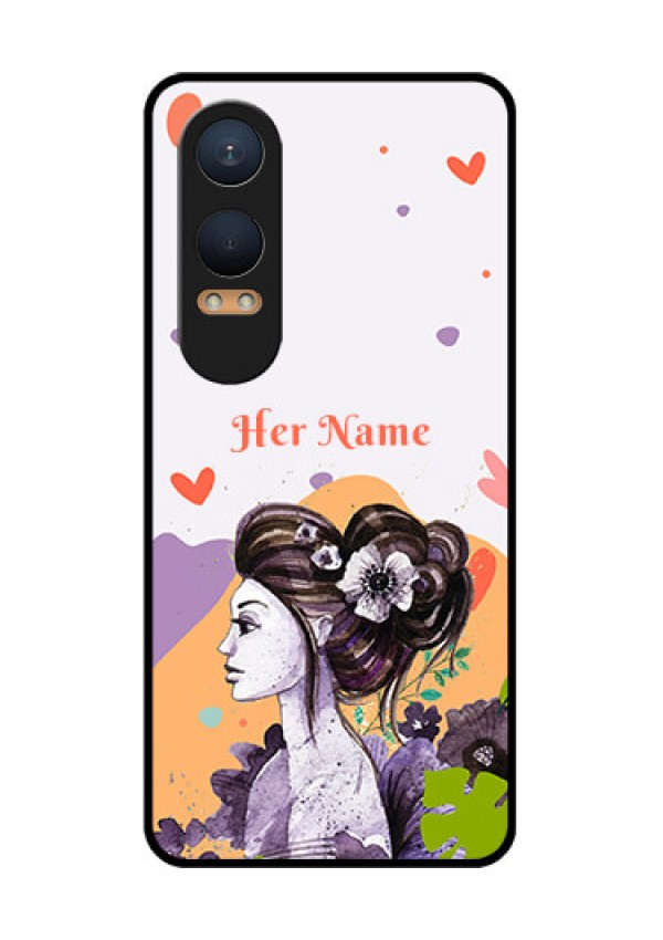 OnePlus Nord Ce 4 Lite 5G Custom Glass Phone CaseWoman And Nature Design