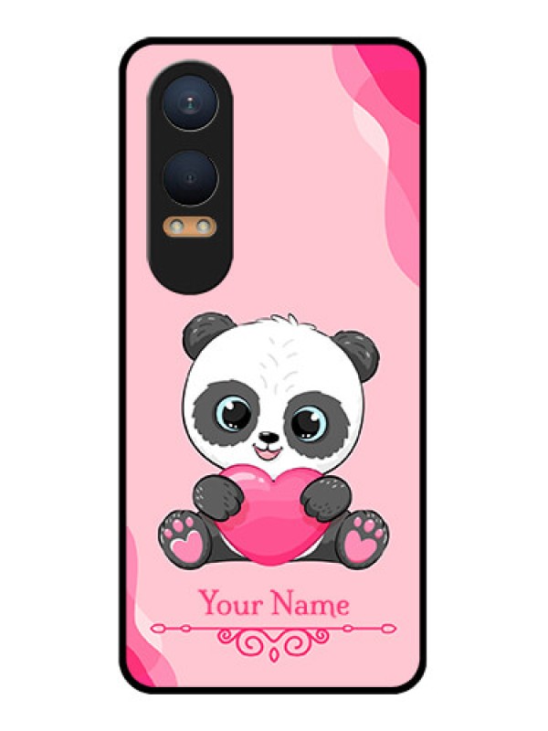 Custom OnePlus Nord Ce 4 Lite 5G Custom Glass Phone CaseCute Panda Design
