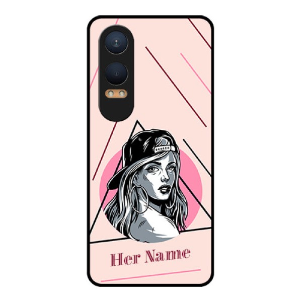 OnePlus Nord Ce 4 Lite 5G Custom Glass Phone CaseRockstar Girl Design