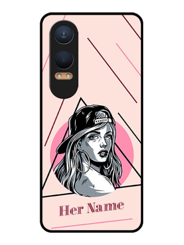 Custom OnePlus Nord Ce 4 Lite 5G Custom Glass Phone CaseRockstar Girl Design