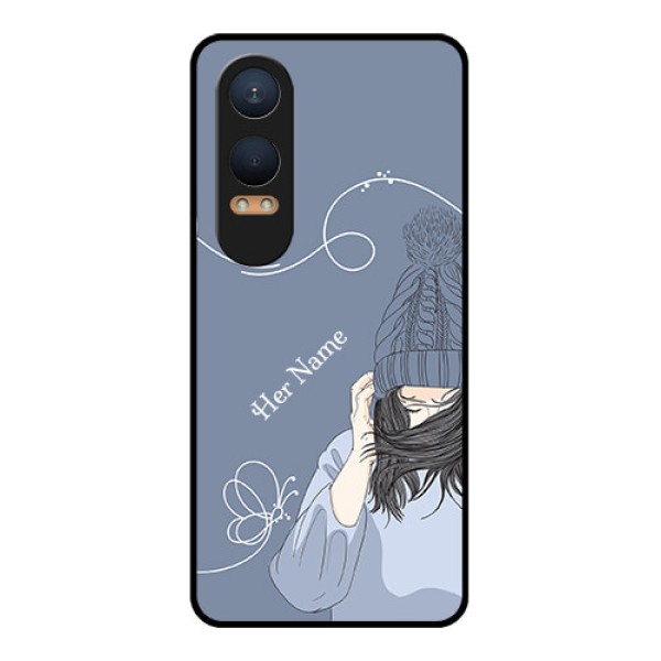 OnePlus Nord Ce 4 Lite 5G Custom Glass Phone CaseGirl In Winter Outfit Design OnePlus Nord Ce 4 Lite 5G Custom Glass Phone CaseGirl In Winter Outfit Design