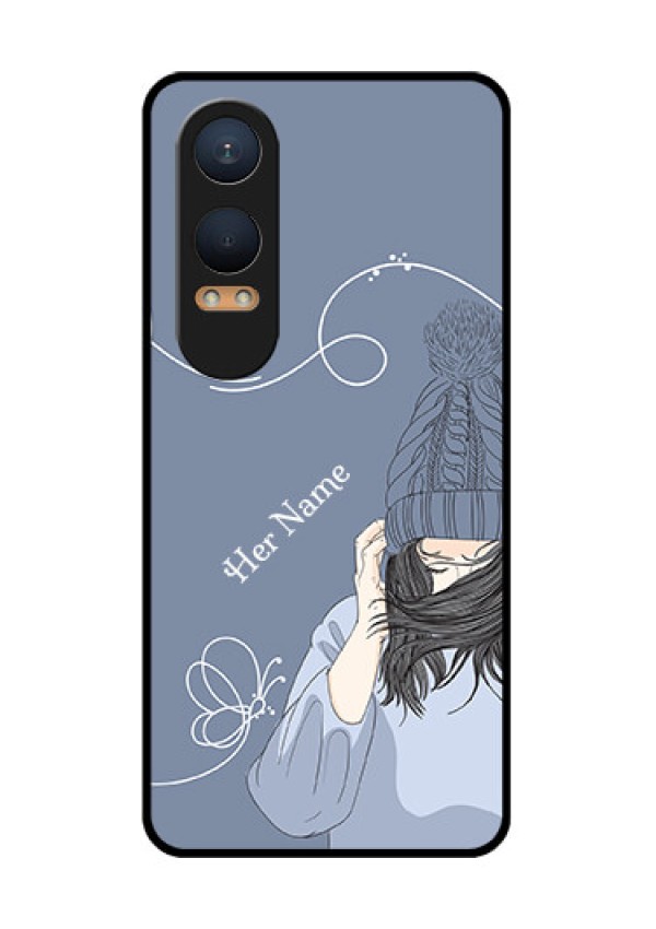 OnePlus Nord Ce 4 Lite 5G Custom Glass Phone CaseGirl In Winter Outfit Design
