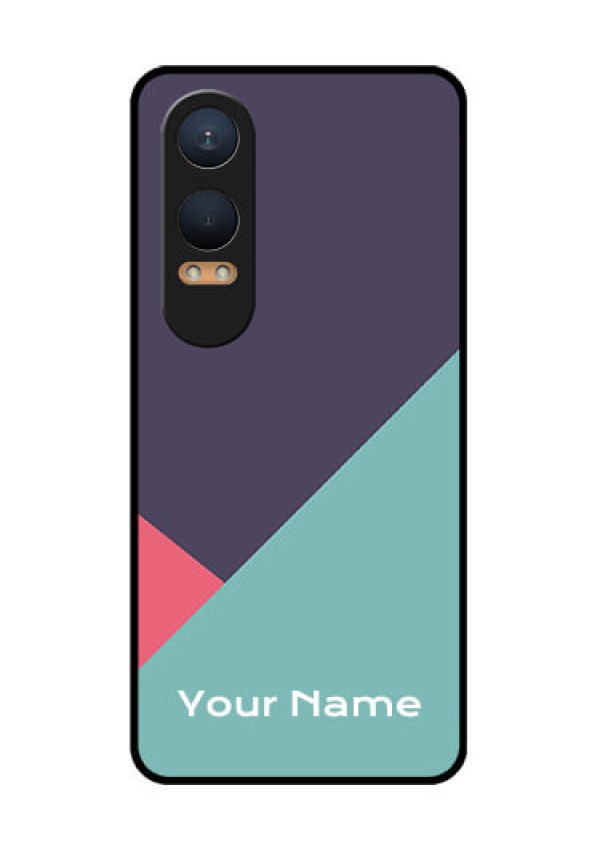 OnePlus Nord Ce 4 Lite 5G Custom Glass Phone CaseTri Color Abstract Design