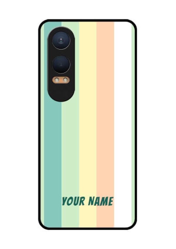 OnePlus Nord Ce 4 Lite 5G Custom Glass Phone CaseMulti - Colour Stripes Design