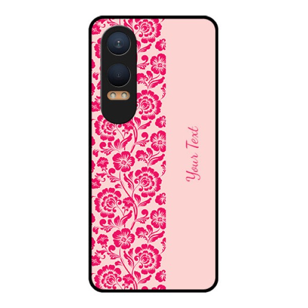 OnePlus Nord Ce 4 Lite 5G Custom Glass Phone CaseAttractive Floral Pattern Design