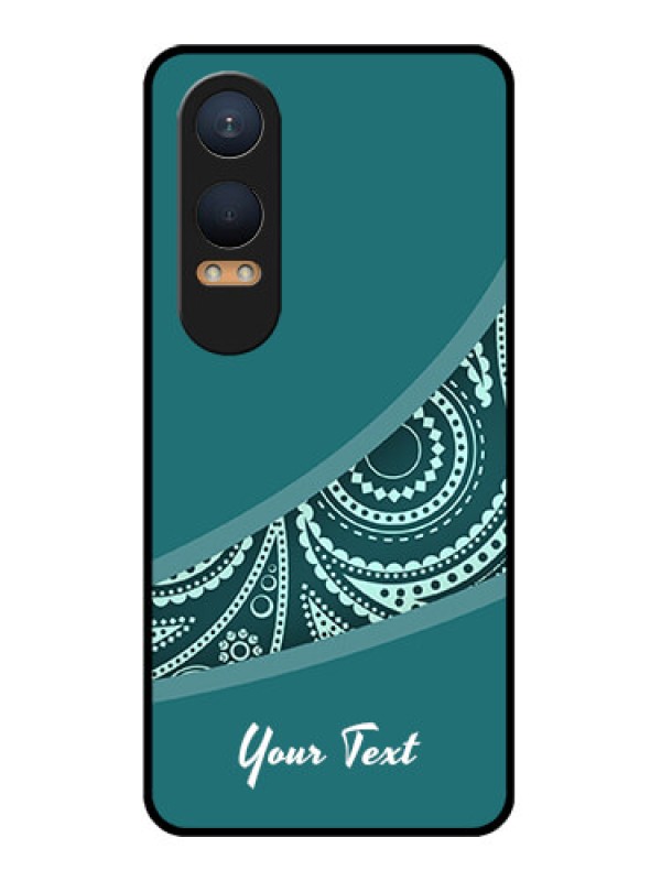 Custom OnePlus Nord Ce 4 Lite 5G Custom Glass Phone CaseSemi Visible Floral Design