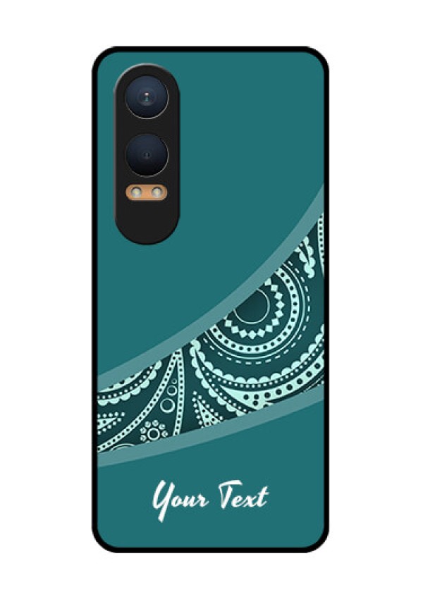 OnePlus Nord Ce 4 Lite 5G Custom Glass Phone CaseSemi Visible Floral Design