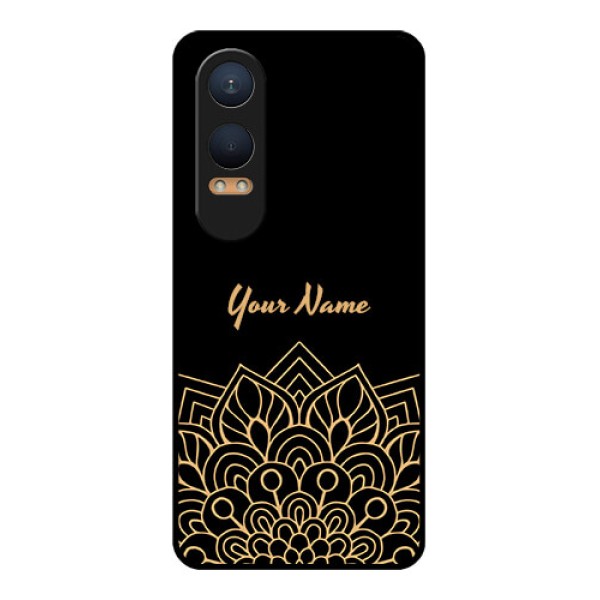 OnePlus Nord Ce 4 Lite 5G Custom Glass Phone CaseGolden Mandala Design