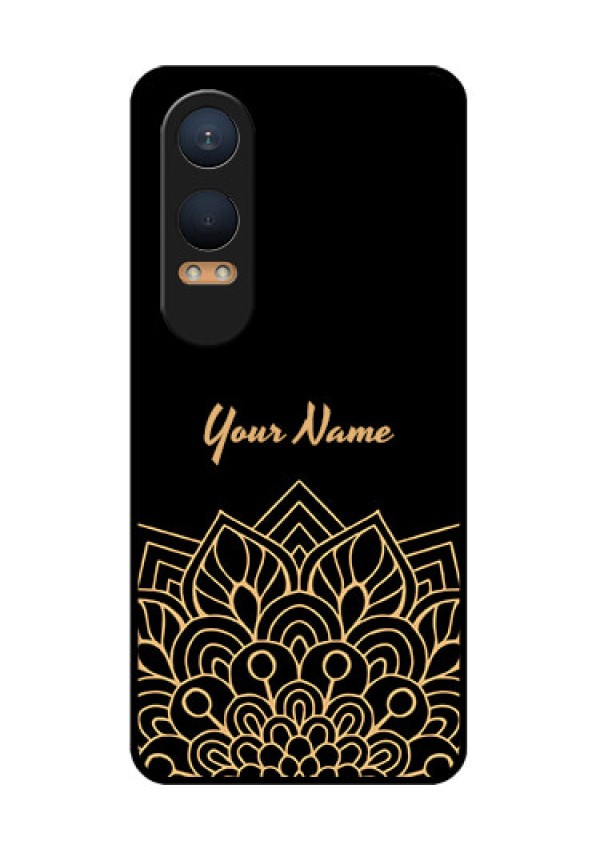 OnePlus Nord Ce 4 Lite 5G Custom Glass Phone CaseGolden Mandala Design