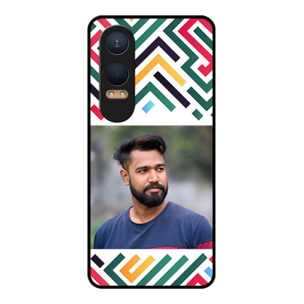 OnePlus Nord Ce 4 Lite 5G Custom Glass Phone CaseColorful Maze Pattern Design OnePlus Nord Ce 4 Lite 5G Custom Glass Phone CaseColorful Maze Pattern Design