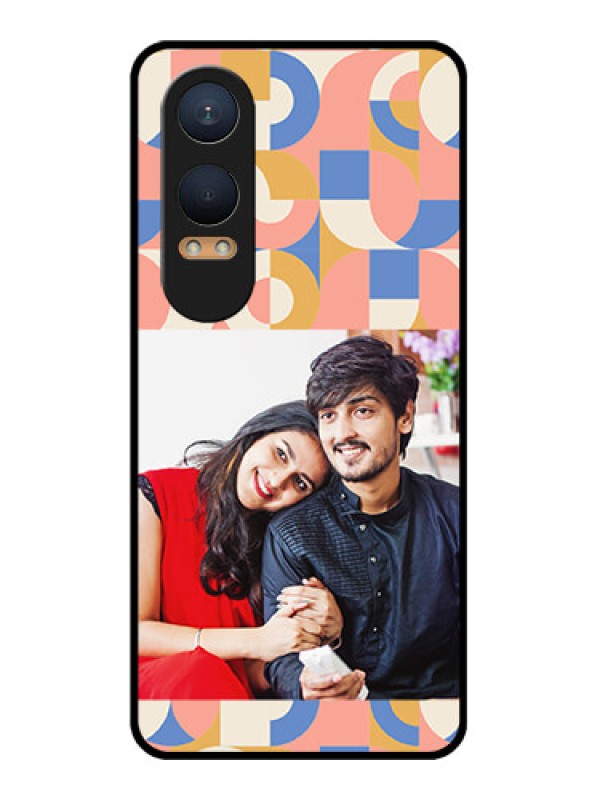 Custom OnePlus Nord Ce 4 Lite 5G Custom Glass Phone CaseSemi - Circle Maze Pattern Design