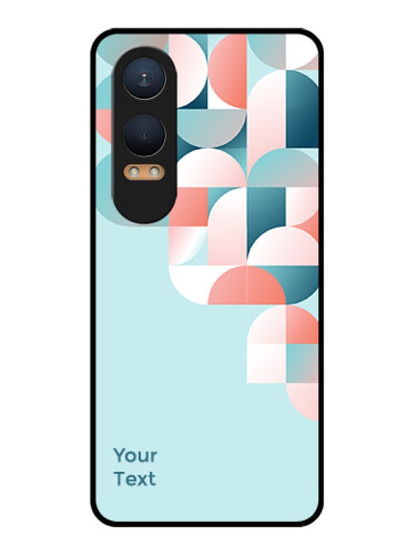 Custom OnePlus Nord Ce 4 Lite 5G Custom Glass Phone CaseStylish Semi - Circle Pattern Design