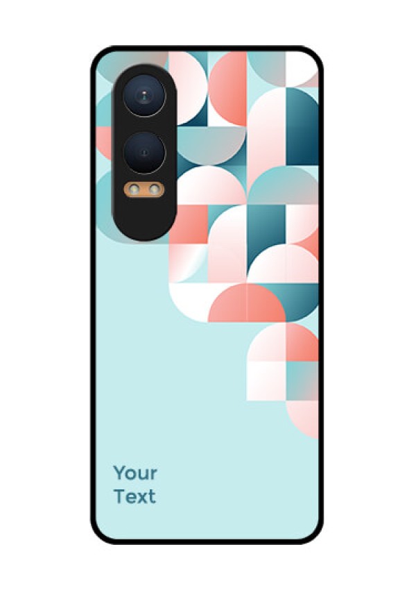 OnePlus Nord Ce 4 Lite 5G Custom Glass Phone CaseStylish Semi - Circle Pattern Design