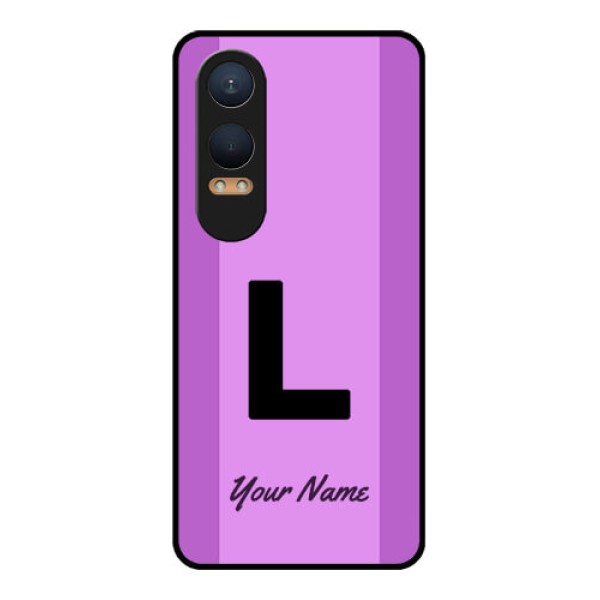 OnePlus Nord Ce 4 Lite 5G Custom Glass Phone CaseTricolor Custom Text Design