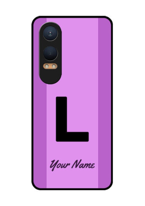 OnePlus Nord Ce 4 Lite 5G Custom Glass Phone CaseTricolor Custom Text Design