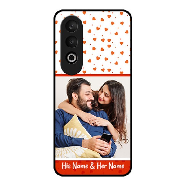 OnePlus Nord CE 4 Custom Glass Phone CaseOrange Love Symbol Design OnePlus Nord CE 4 Custom Glass Phone CaseOrange Love Symbol Design