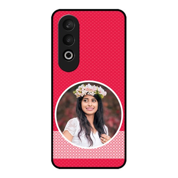 OnePlus Nord CE 4 Custom Glass Phone CasePink Color Pattern Design