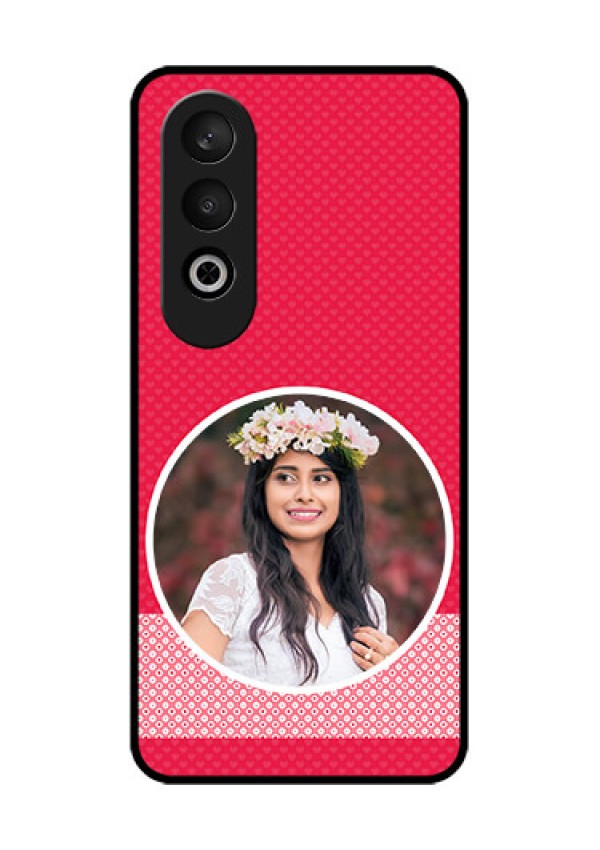 OnePlus Nord CE 4 Custom Glass Phone CasePink Color Pattern Design