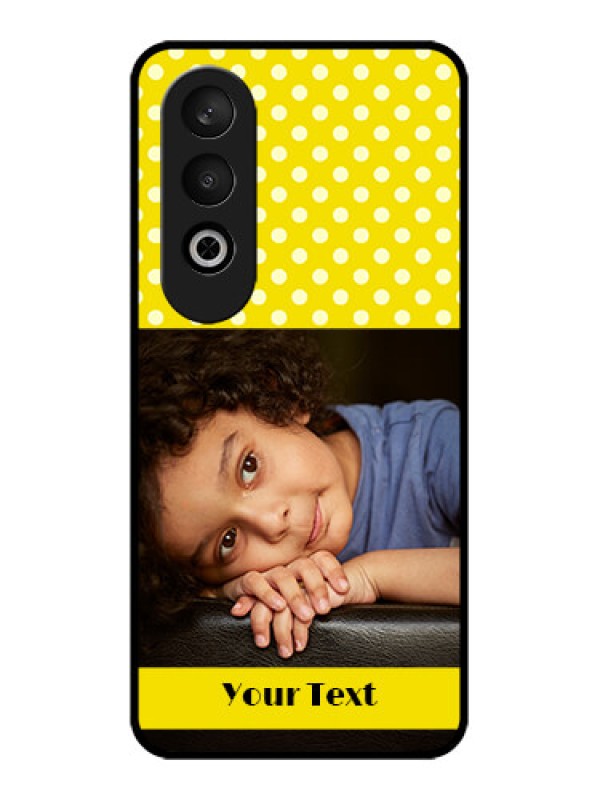 Custom OnePlus Nord CE 4 Custom Glass Phone CaseBright Yellow Case Design