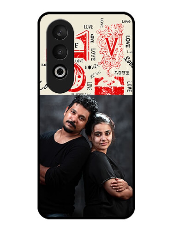 Custom OnePlus Nord CE 4 Custom Glass Phone CaseTrendy Love Design Case