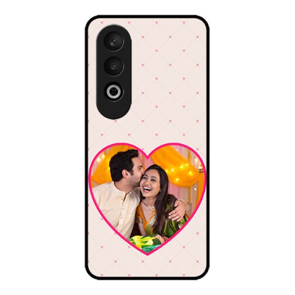 OnePlus Nord CE 4 Custom Glass Phone CaseHeart Shape Design