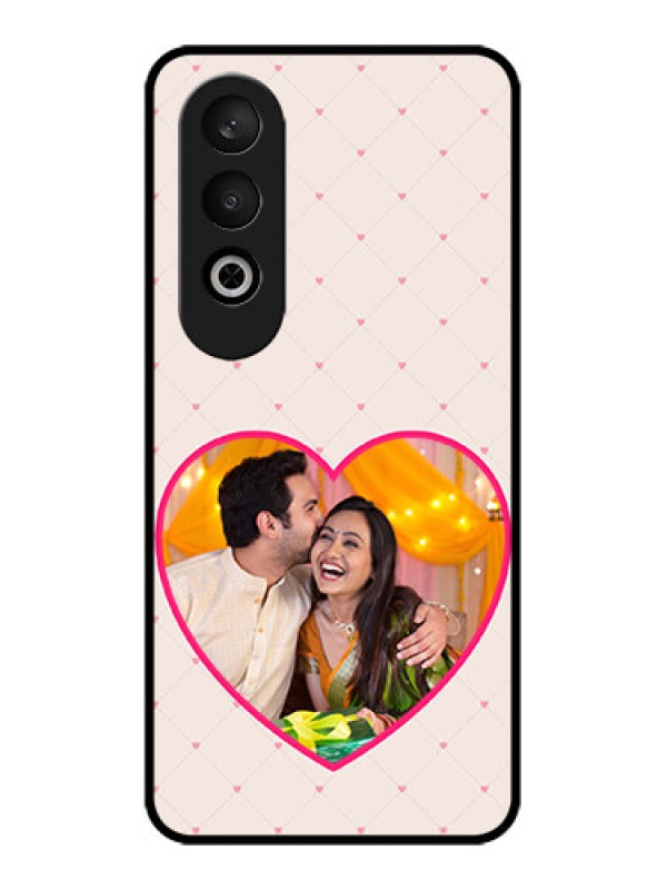 Custom OnePlus Nord CE 4 Custom Glass Phone CaseHeart Shape Design
