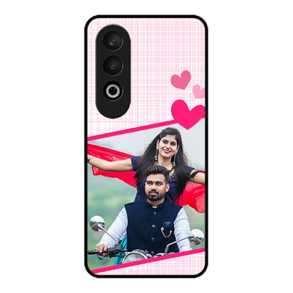 OnePlus Nord CE 4 Custom Glass Phone CaseLove Shape Heart Design
