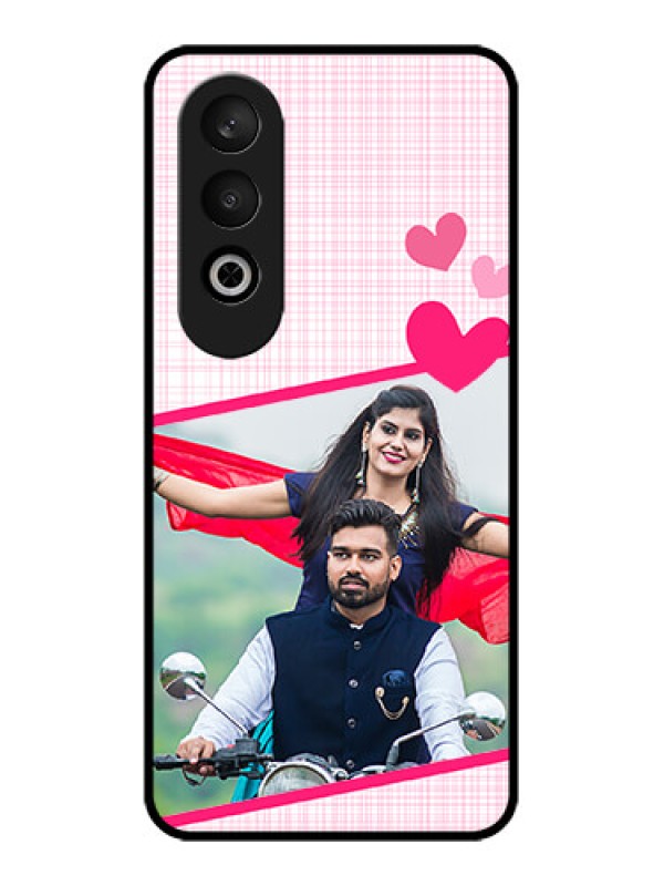 Custom OnePlus Nord CE 4 Custom Glass Phone CaseLove Shape Heart Design