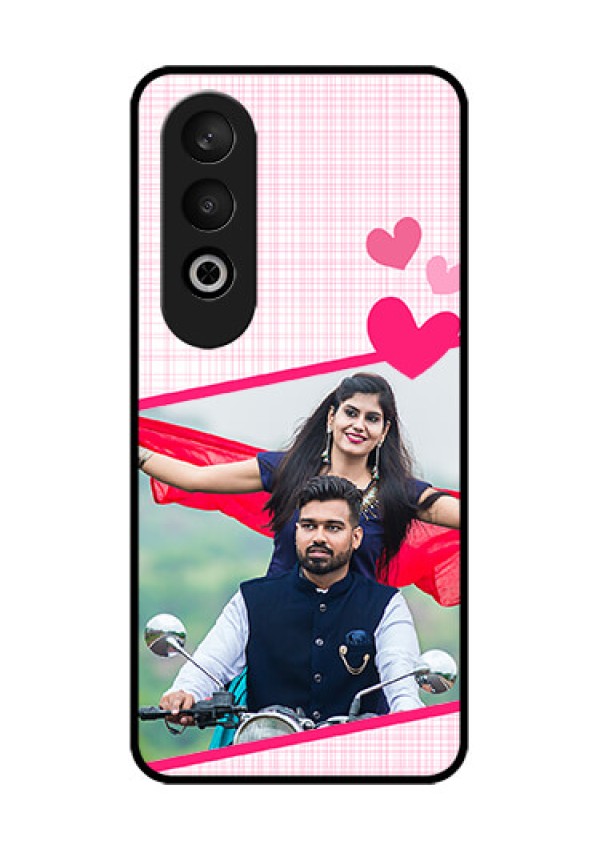 OnePlus Nord CE 4 Custom Glass Phone CaseLove Shape Heart Design