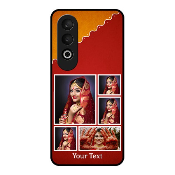 OnePlus Nord CE 4 Custom Glass Phone CaseWedding Pic Upload Design