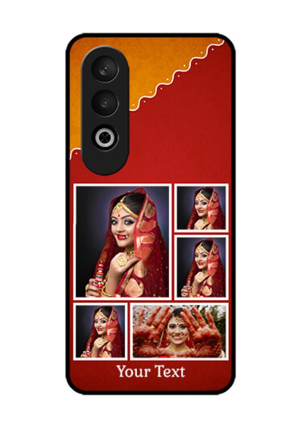 OnePlus Nord CE 4 Custom Glass Phone CaseWedding Pic Upload Design