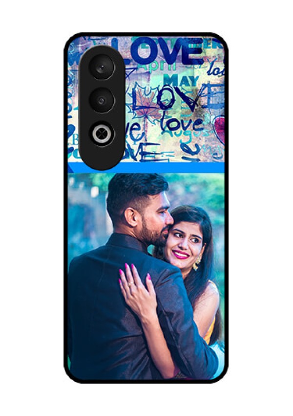 OnePlus Nord CE 4 Custom Glass Phone CaseColorful Love Design