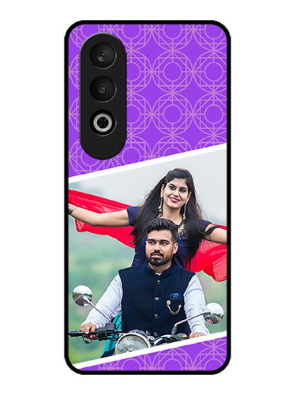 Custom OnePlus Nord CE 4 Custom Glass Phone CaseViolet Color Pattern Design