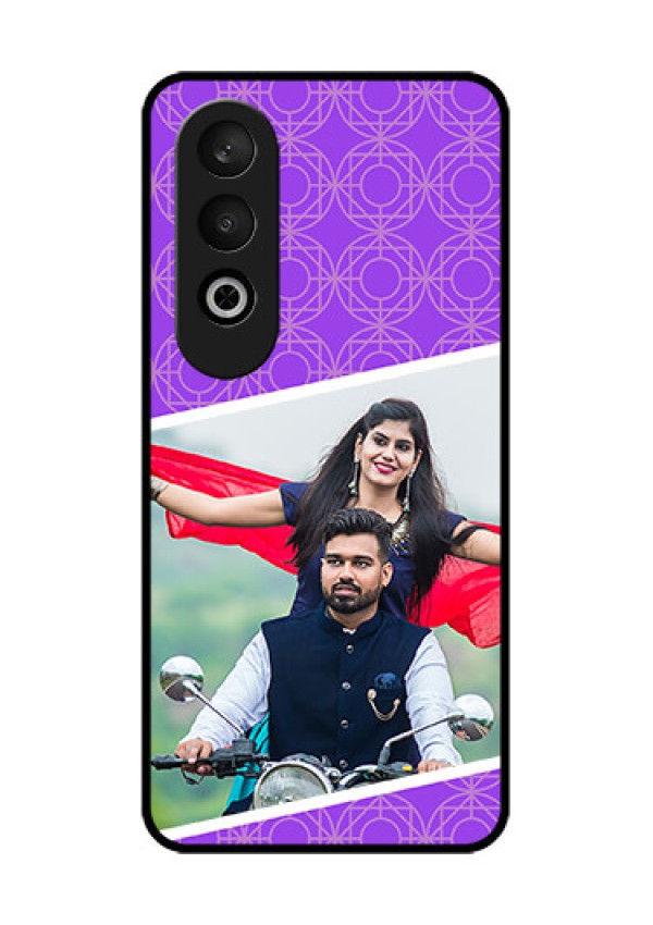 OnePlus Nord CE 4 Custom Glass Phone CaseViolet Color Pattern Design
