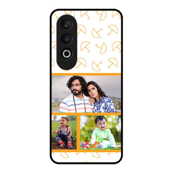 OnePlus Nord CE 4 Custom Glass Phone CaseYellow Pattern Design