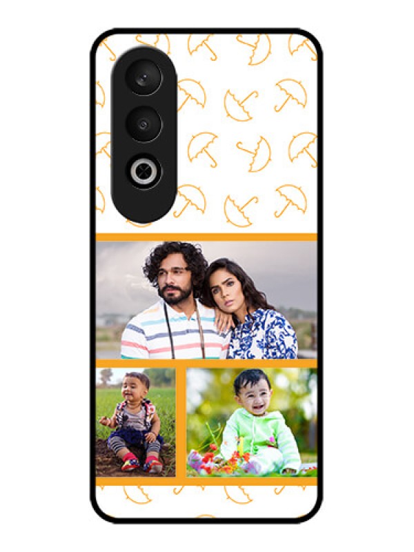 Custom OnePlus Nord CE 4 Custom Glass Phone CaseYellow Pattern Design