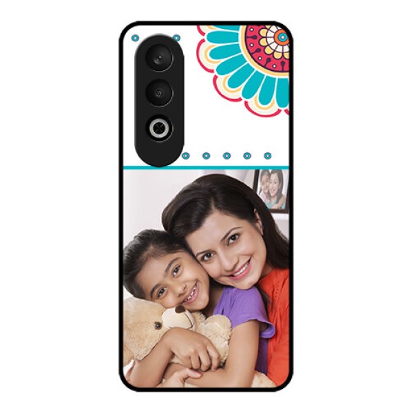 OnePlus Nord CE 4 Custom Glass Phone CaseFlower Design