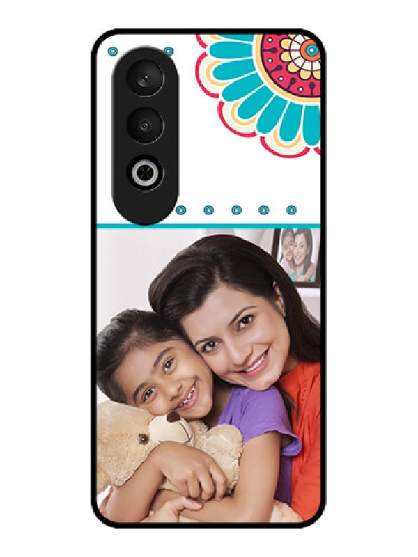 Custom OnePlus Nord CE 4 Custom Glass Phone CaseFlower Design