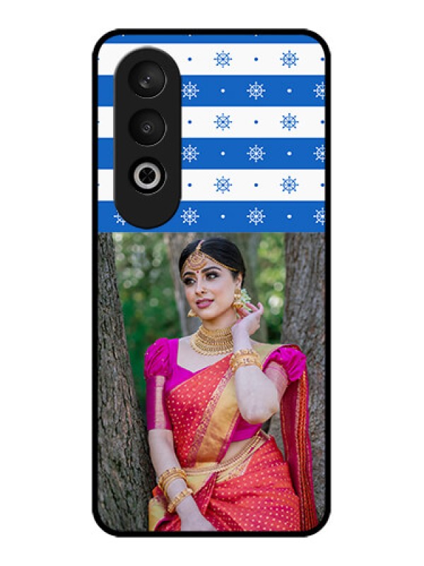 Custom OnePlus Nord CE 4 Custom Glass Phone CaseSnow Pattern Design