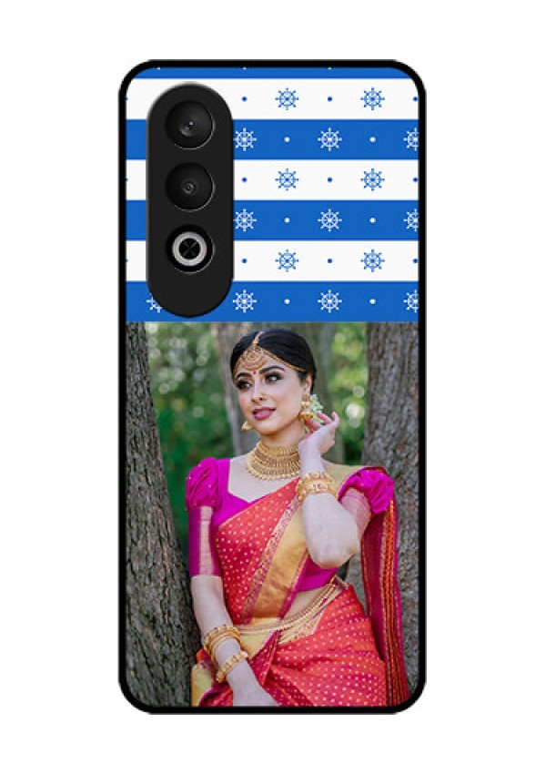 OnePlus Nord CE 4 Custom Glass Phone CaseSnow Pattern Design