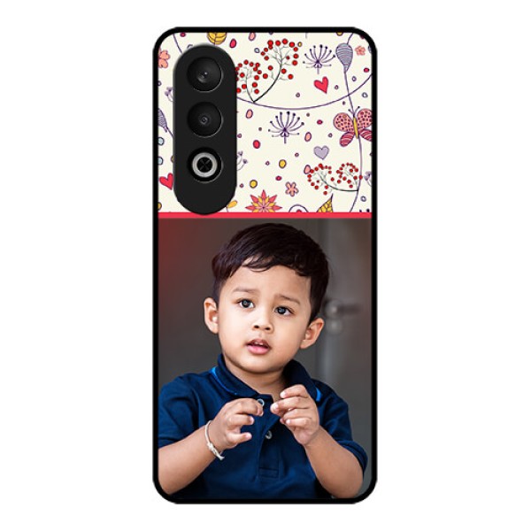 OnePlus Nord CE 4 Custom Glass Phone CasePremium Floral Design