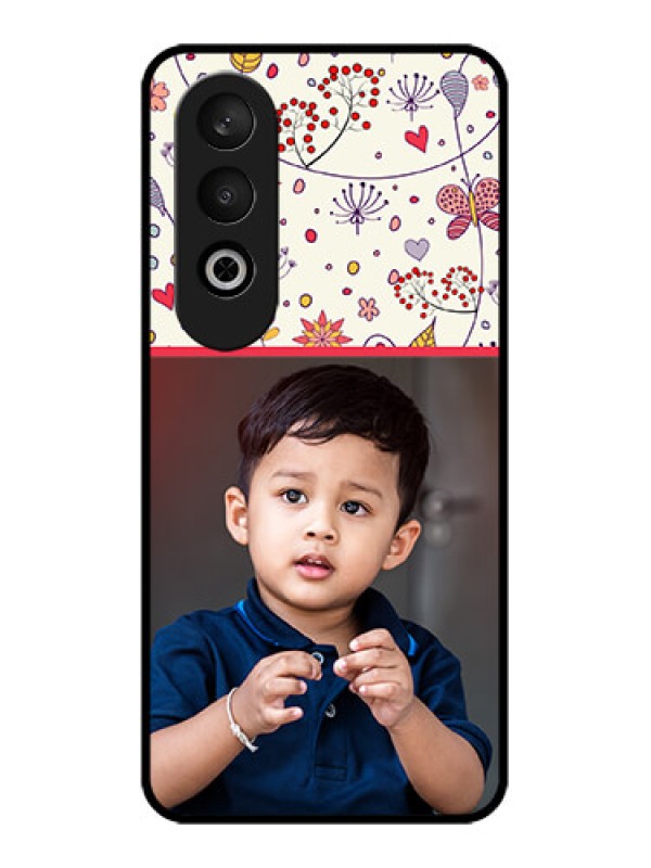 Custom OnePlus Nord CE 4 Custom Glass Phone CasePremium Floral Design