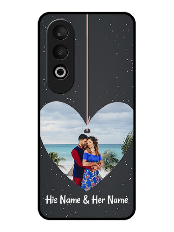 Custom OnePlus Nord CE 4 Custom Glass Phone CaseHanging Heart Design