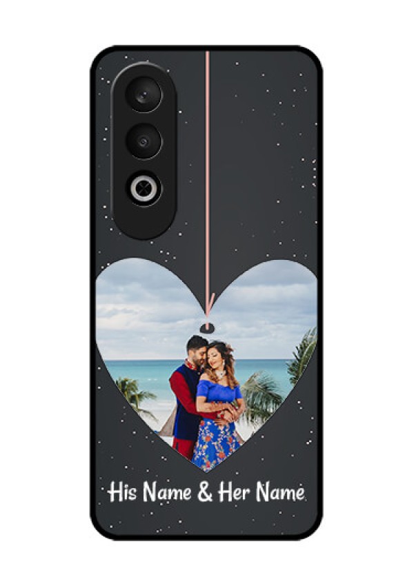 OnePlus Nord CE 4 Custom Glass Phone CaseHanging Heart Design