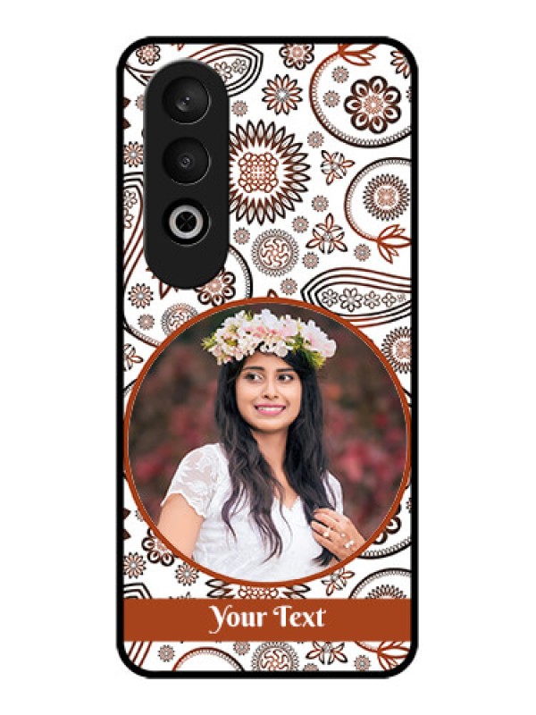 Custom OnePlus Nord CE 4 Custom Glass Phone CaseAbstract Flower Design