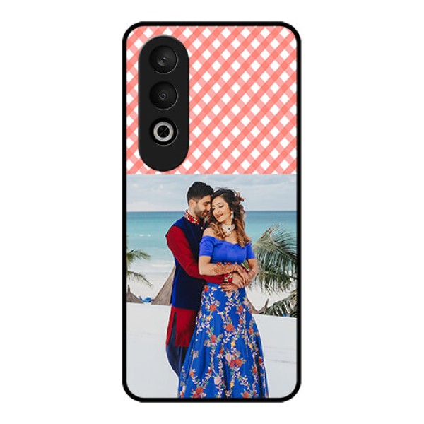 OnePlus Nord CE 4 Custom Glass Phone CasePink Pattern Design